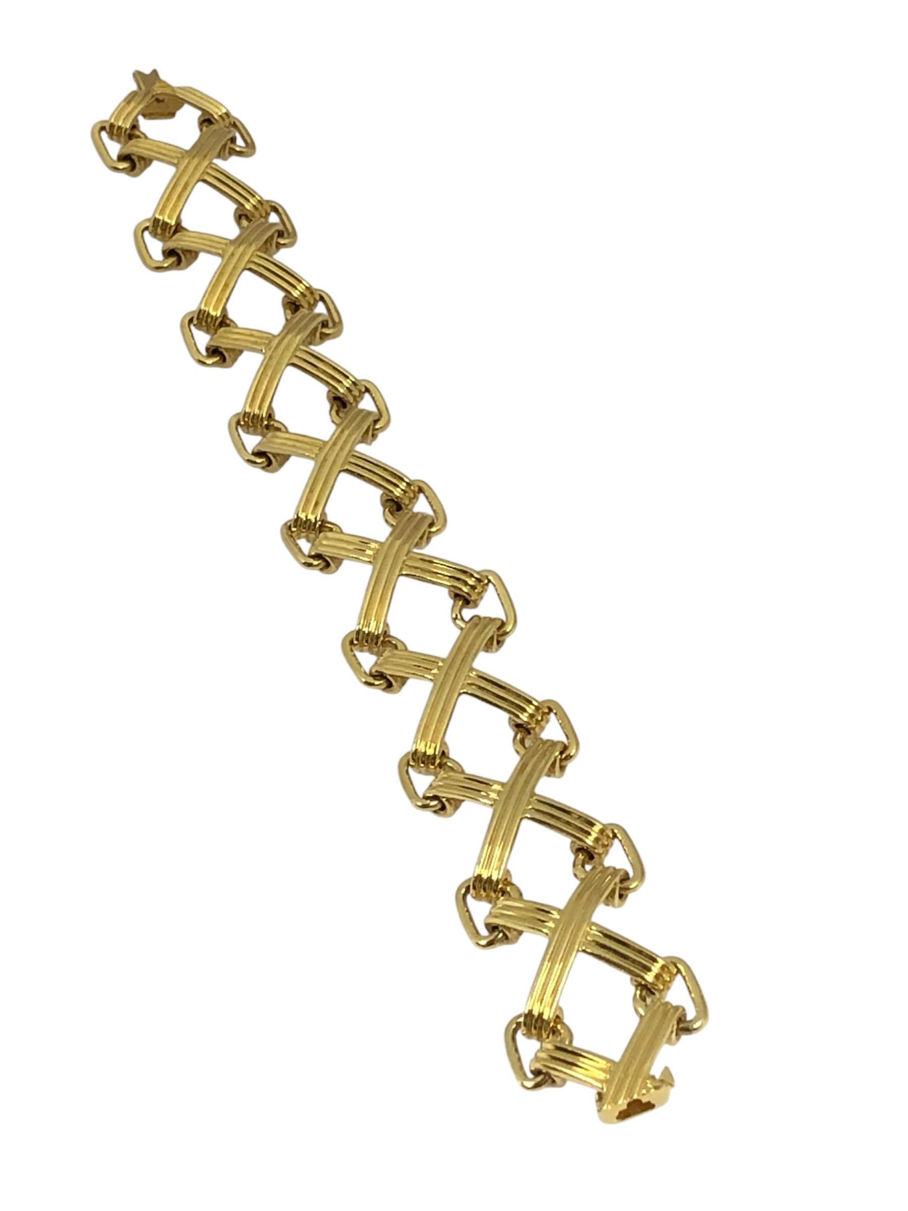 da uomo o donna Bracciale X in oro giallo di Tiffany & Company Studio A in vendita