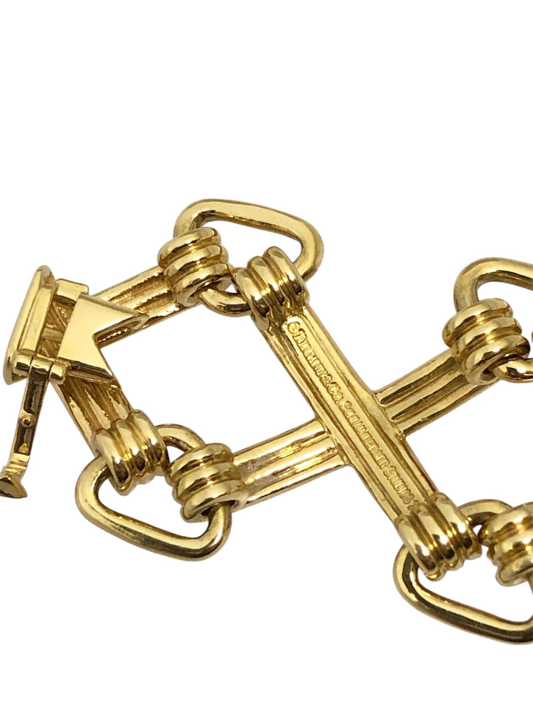 Bracciale X in oro giallo di Tiffany & Company Studio A in vendita 1
