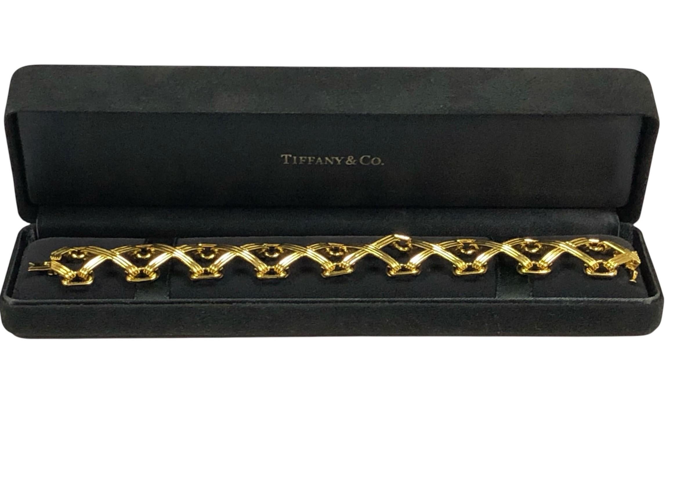 Bracciale X in oro giallo di Tiffany & Company Studio A in vendita 2