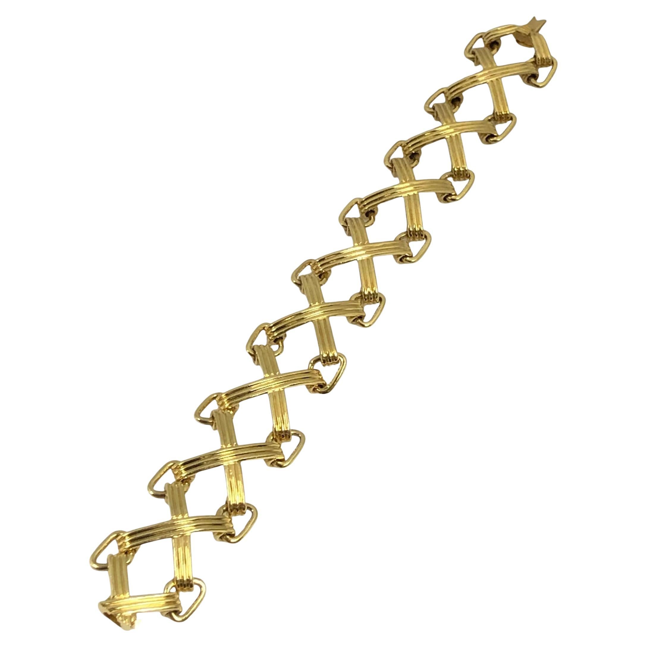 Bracciale X in oro giallo di Tiffany & Company Studio A in vendita