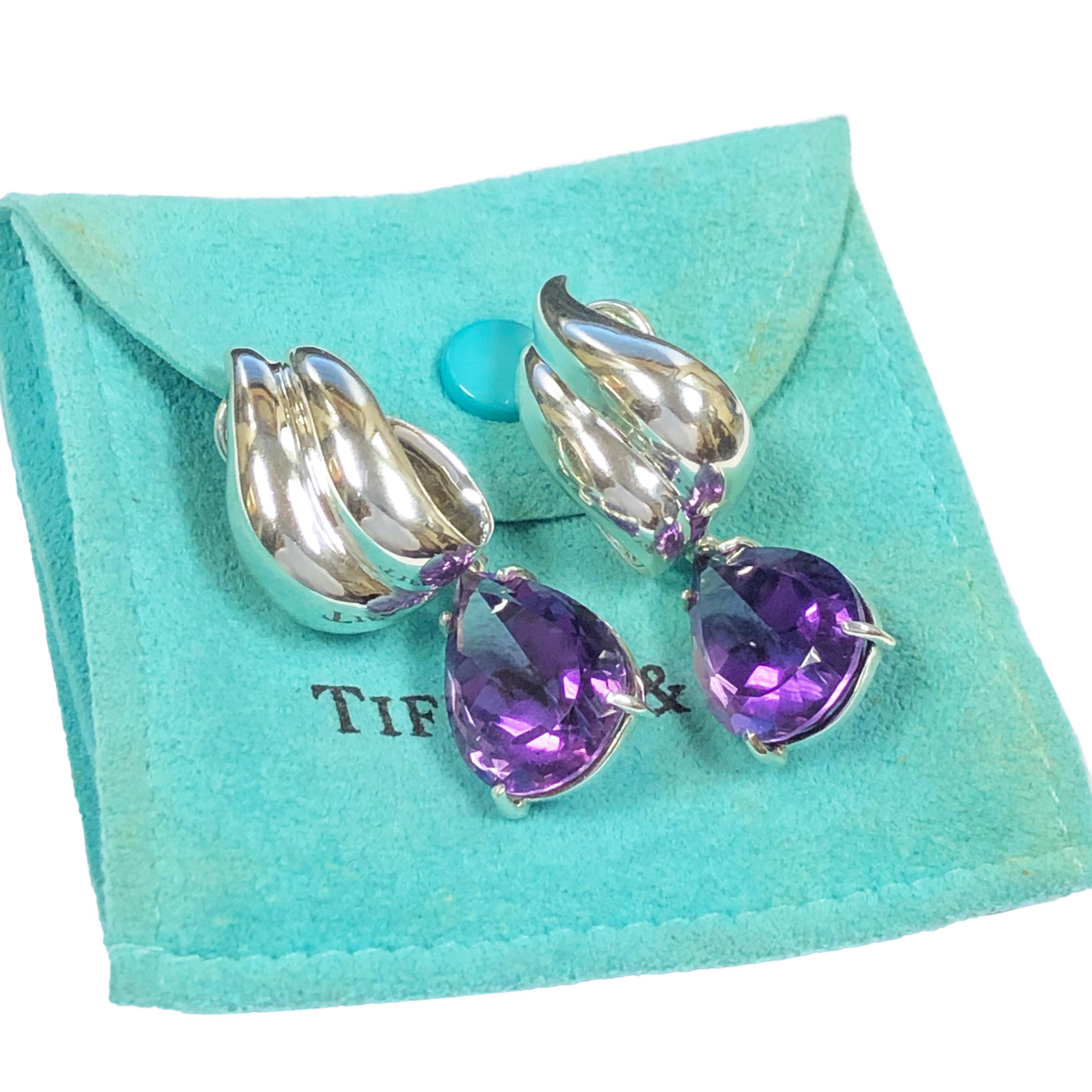 tiffany amethyst earrings