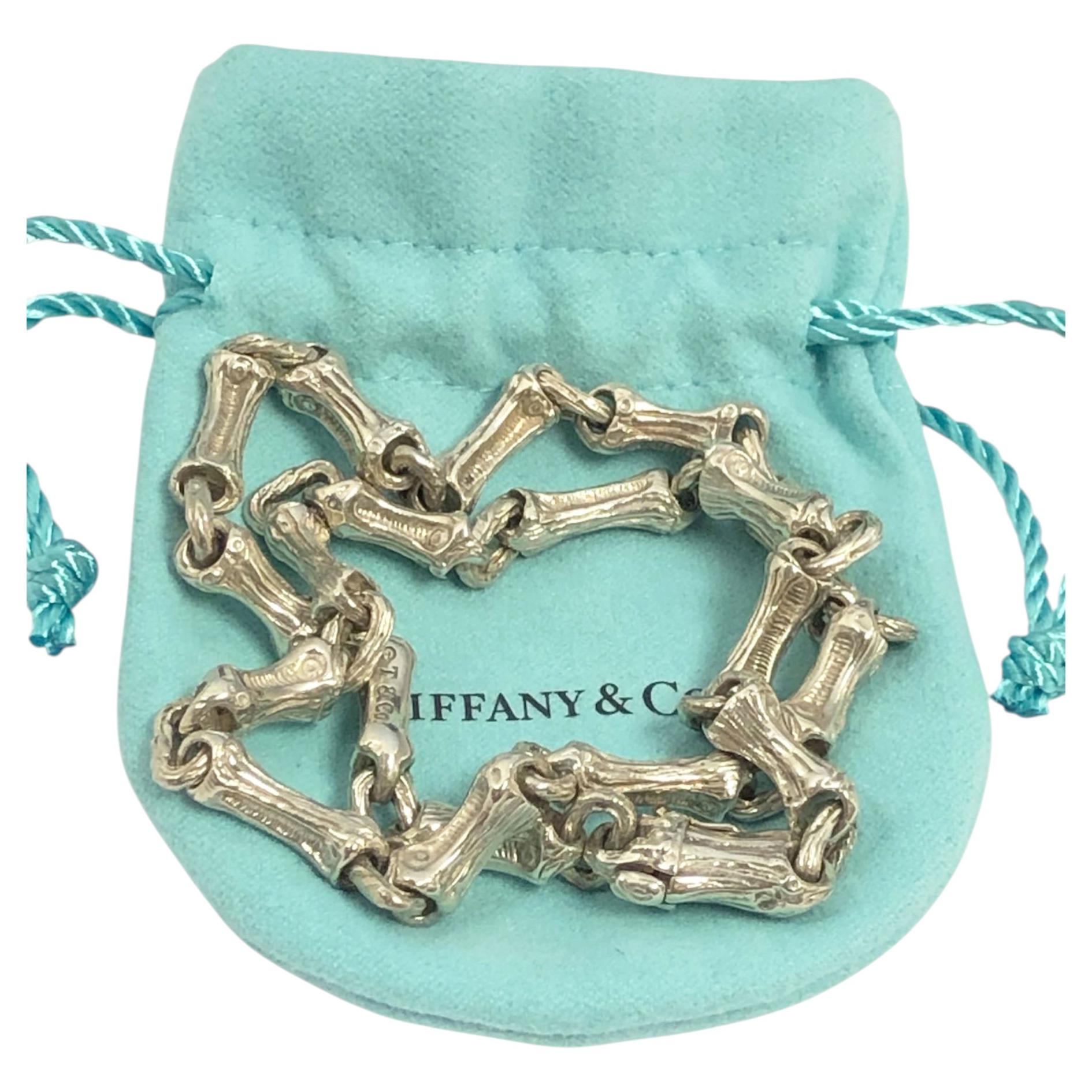 Tiffany & Company Sterling Bamboo Link Necklace