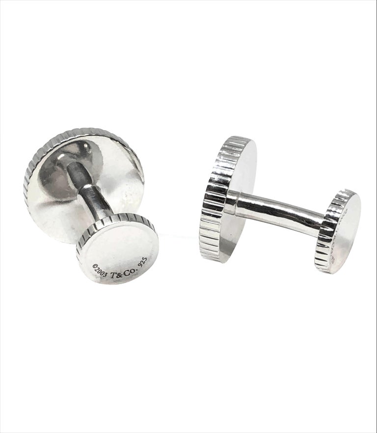 Tiffany and Co. Sterling Cufflinks for Monogram at 1stDibs