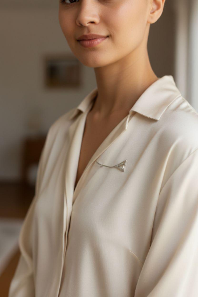 Tiffany & Company Broche de plata de ley con forma de lirio #23957 en Bueno estado para la venta en Washington Depot, CT