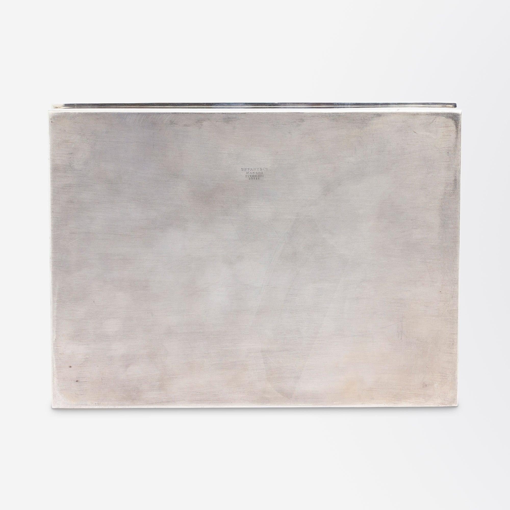 Women's or Men's Tiffany & Company Sterling Silver Cigar Box with Cedar Lining