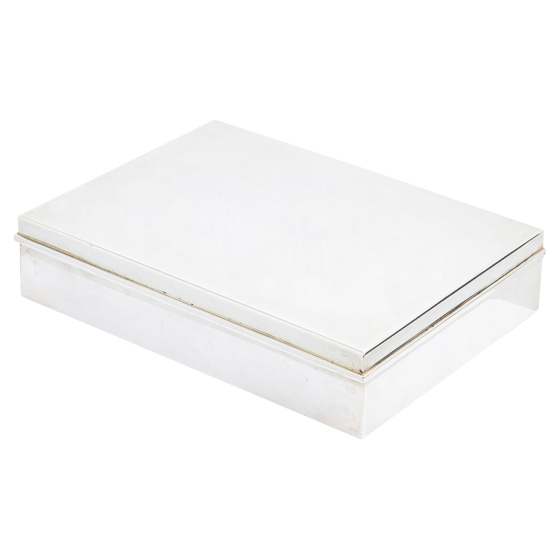 Tiffany & Company Sterling Silver Cigar Box with Cedar Lining