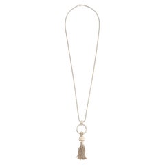 Tiffany & Company, pendentif pendant long à franges et glands en argent sterling
