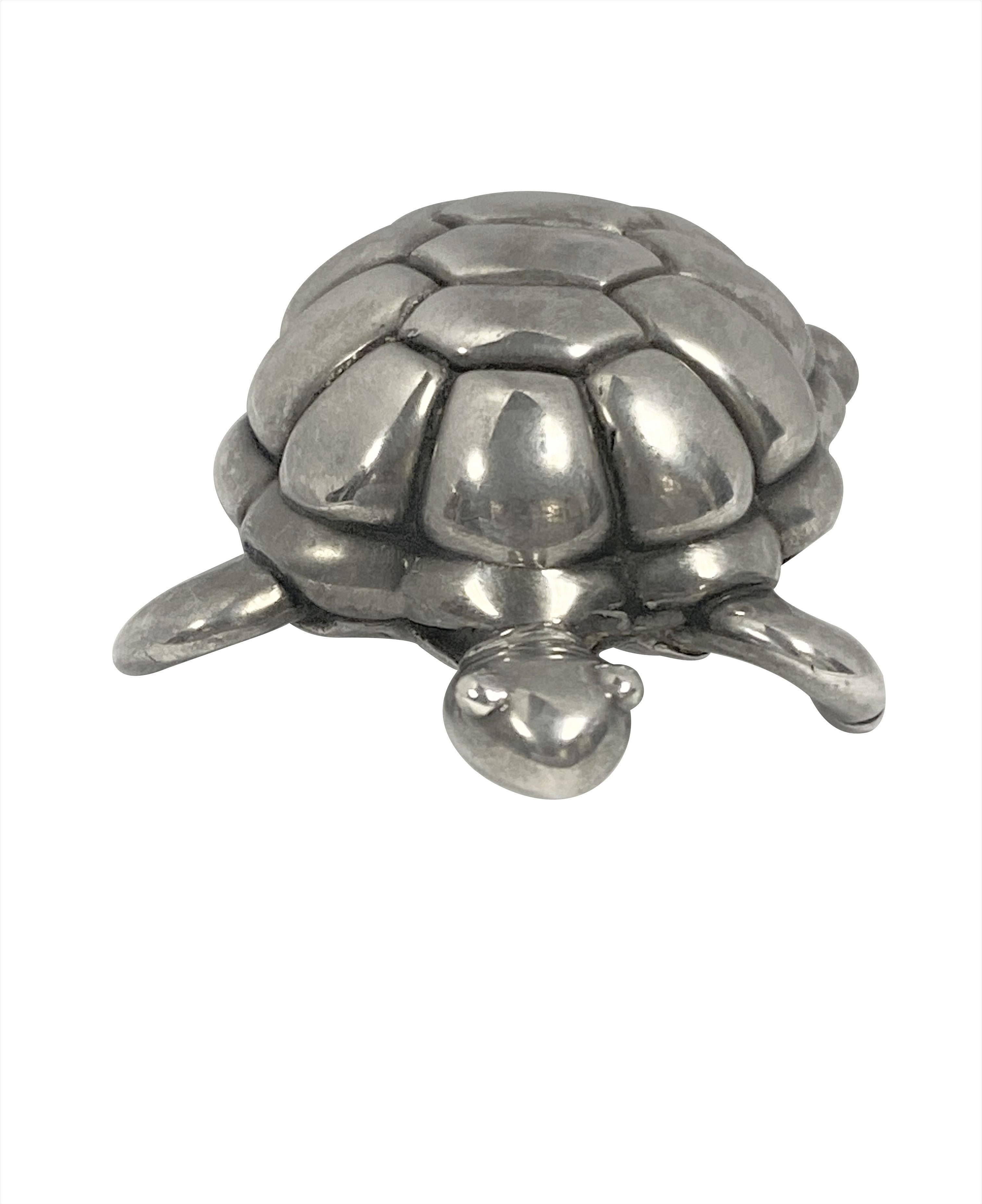 Tiffany & Co. Sterling Turtle Paper Weight In Excellent Condition For Sale In Chicago, IL