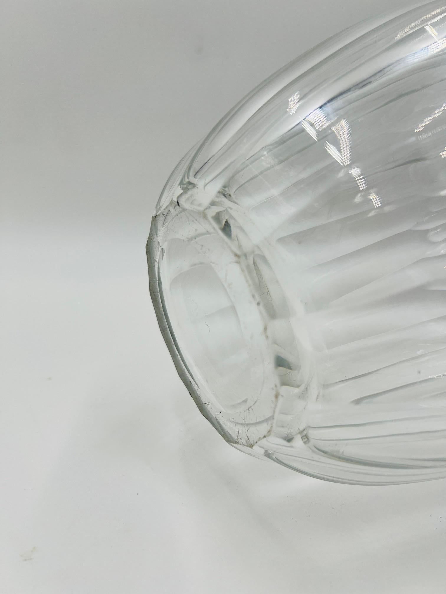 Vase de centre de table en argent sterling vermeil et cristal taillé Tiffany & Company en vente 1