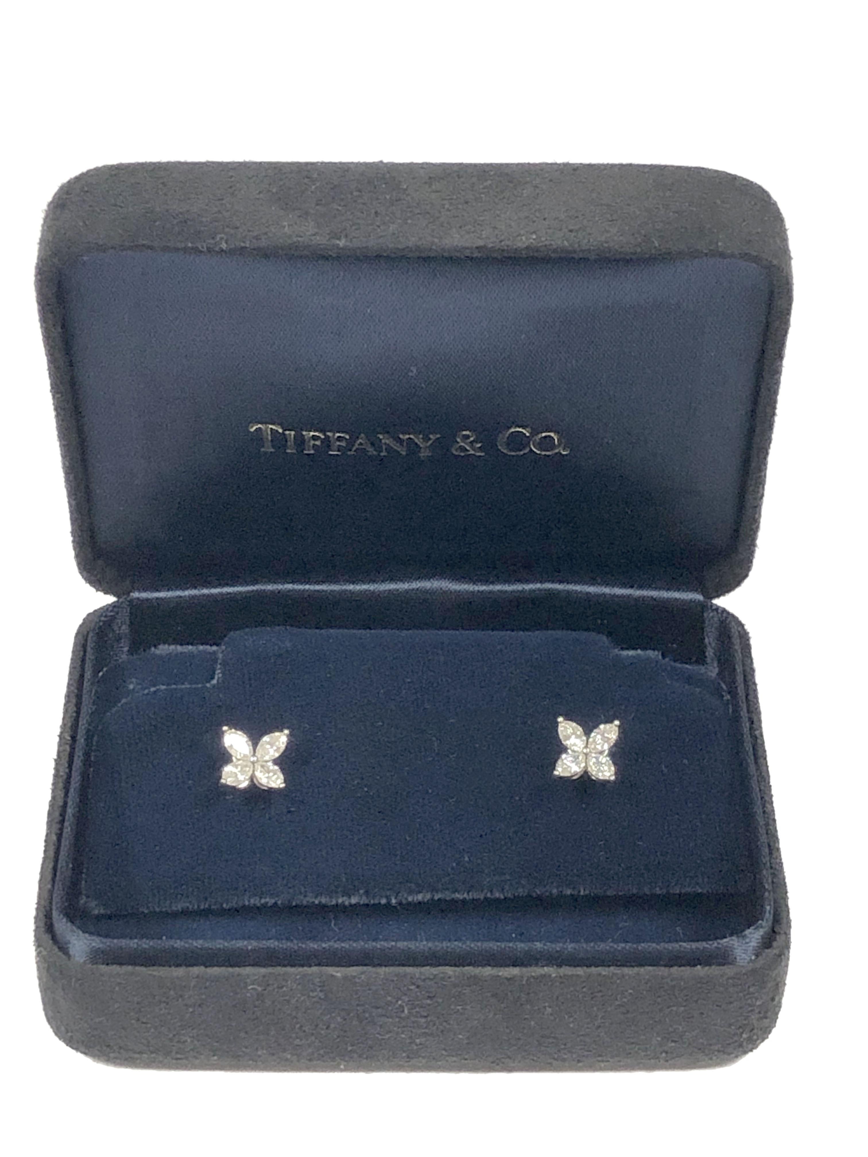 Marquise Cut Tiffany & Co. Victoria Platinum and Diamond Earrings