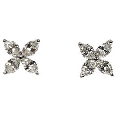 Tiffany & Co. Victoria Platinum and Diamond Earrings