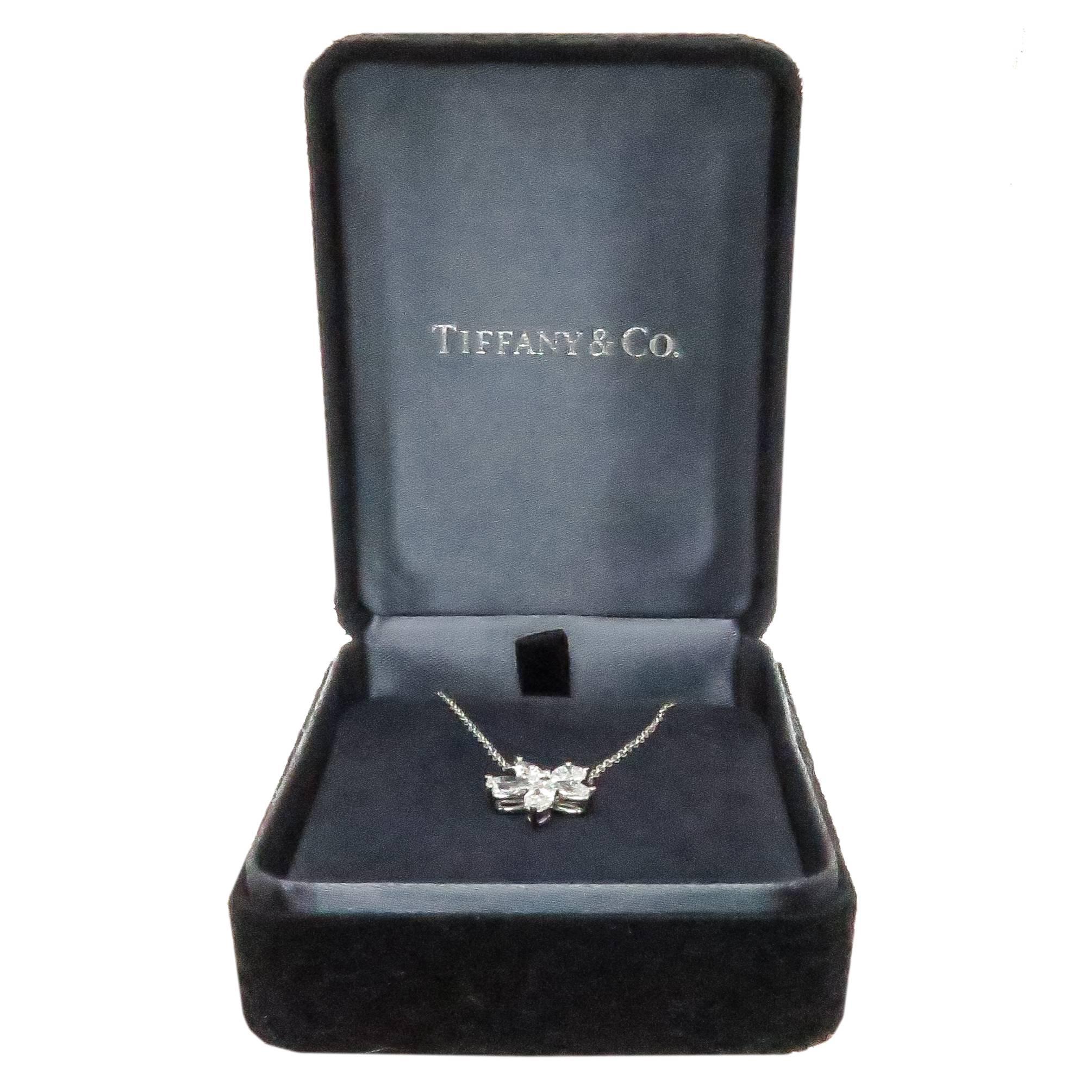 Women's Tiffany & Company Victoria Platinum and Diamond Pendant Necklace
