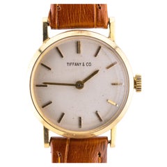 Tiffany & Company Vintage Ladies 14 Karat Yellow Gold Wrist Watch Circa 1960's