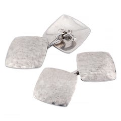 Tiffany & Company Vintage Mid Century Cufflinks in Platinum