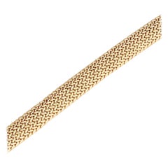 Tiffany & Company Vintage Somerset Mesh Bracelet in 18 Karat Yellow Gold