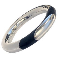 Tiffany & Company Vintage Sterling and Wood Bangle Bracelet