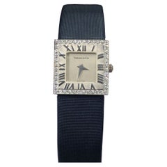 Tiffany & Company White Gold and Diamond Atlas Collection Ladies Quartz Watch