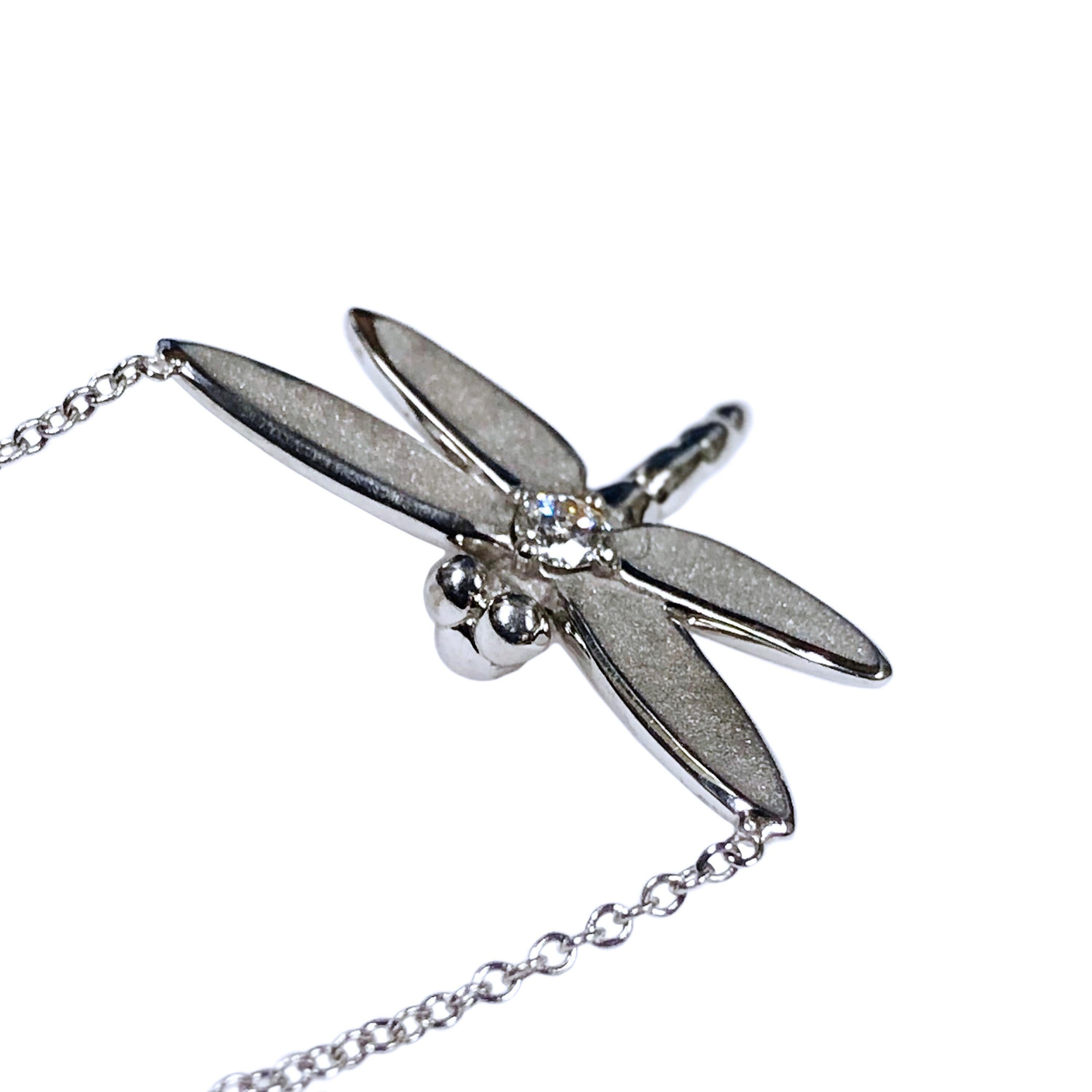 tiffany butterfly necklace diamond