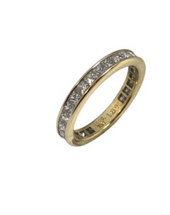 Tiffany & Company White Gold and Princess cut Diamond Eternity Band Ring