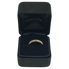 Tiffany 
Company White Gold and Princess cut Diamond Eternity Band Ring