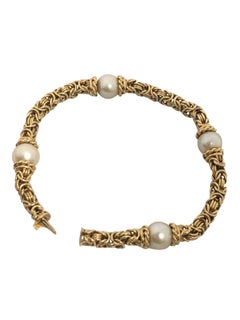 Tiffany & Co. Yellow Gold and Pearl Bracelet