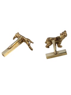 Tiffany & Company Yellow Gold Bull and Bear Wall Street Cufflinks