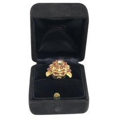 Tiffany & Company Yellow Gold Diamonds and Rubies Covered Ring Watch Tiffany & Company Yellow Gold Diamonds and Rubies Covered Ring Watch