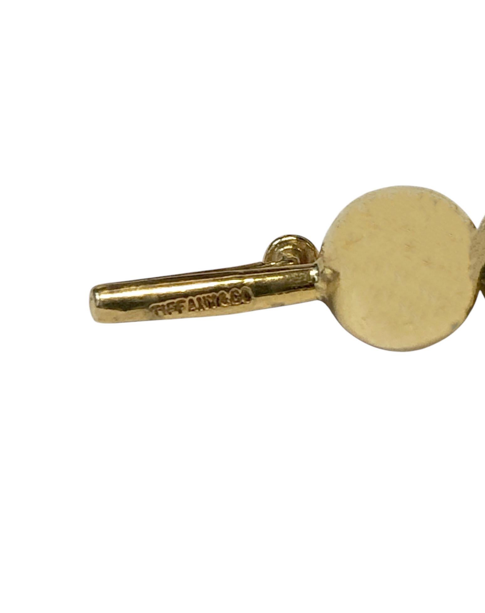 Tiffany & Company, collier de perles vintage graduées en or jaune Unisexe en vente