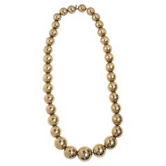Tiffany &amp; Company Collier de perles graduées vintage en or jaune