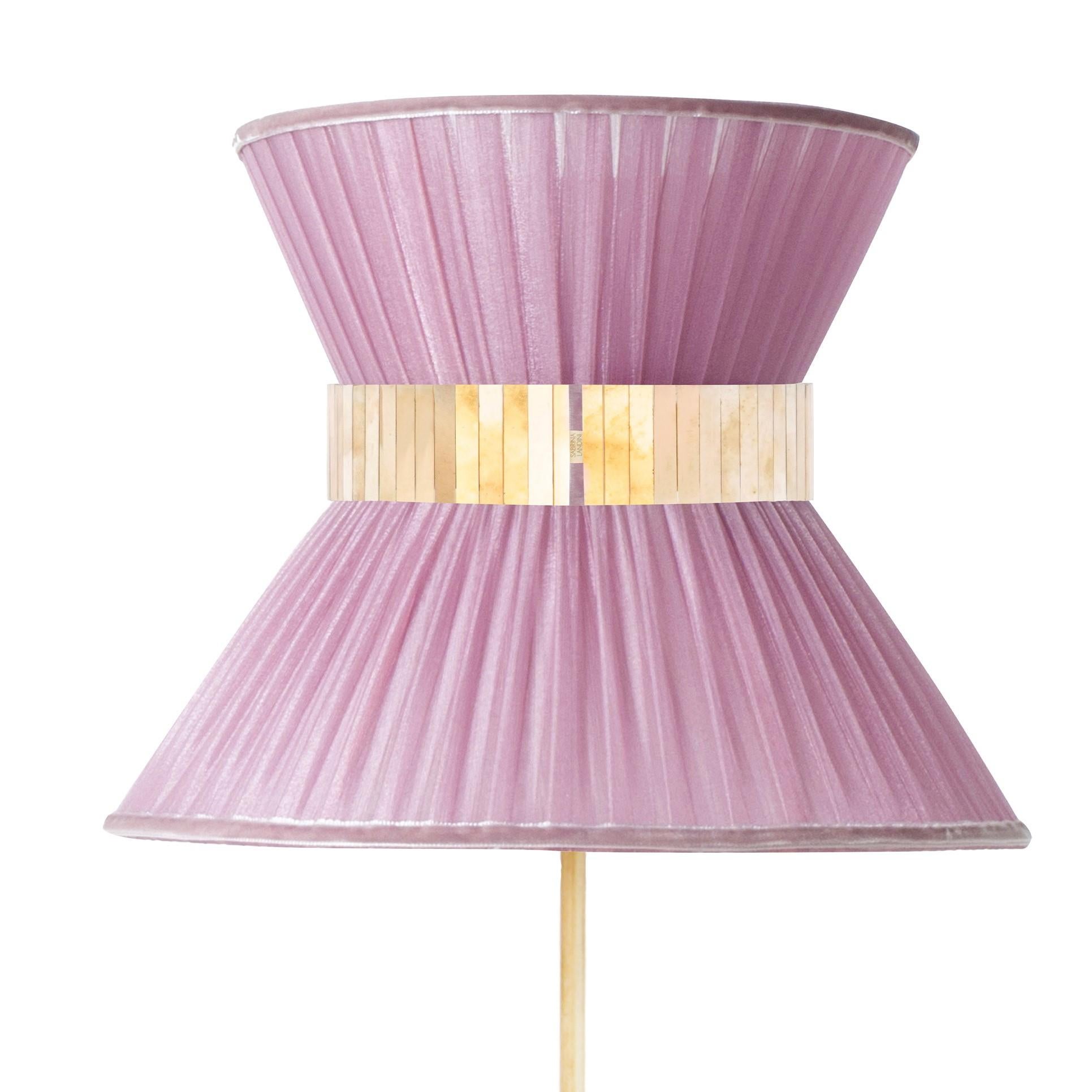Tiffany Contemporary Stehlampe 80 Zwiebelseide, Messing antikisiert, versilbertes Glas (Moderne) im Angebot