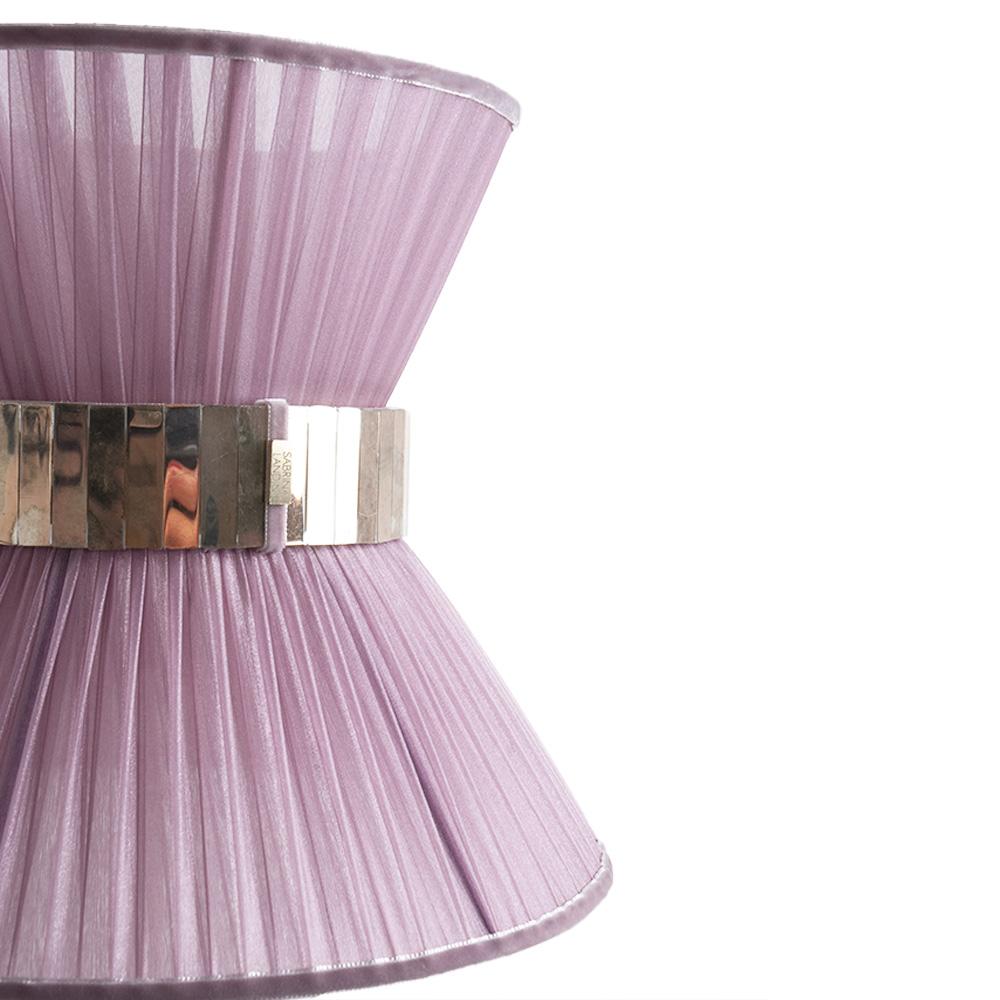 Tiffany Contemporary Hängelampe 30 Zwiebel Seide Versilbertes Glas Messing (Moderne) im Angebot