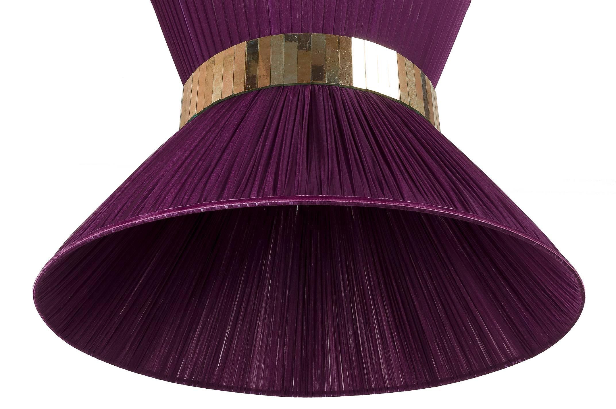 This light object  is a contemporary piece, entirely made in Tuscany and produced 100% by hand in Sabrina Landini's atelier. 
The Tiffany lamp is Sabrina's first creation and is inspired by Audrey Hepburn's timeless charm. Attractive, transversal,