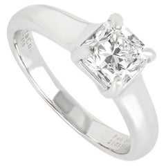 Tiffany & Co.Platinum Lucida Cut Diamond Ring 1.14ct F/VVS1