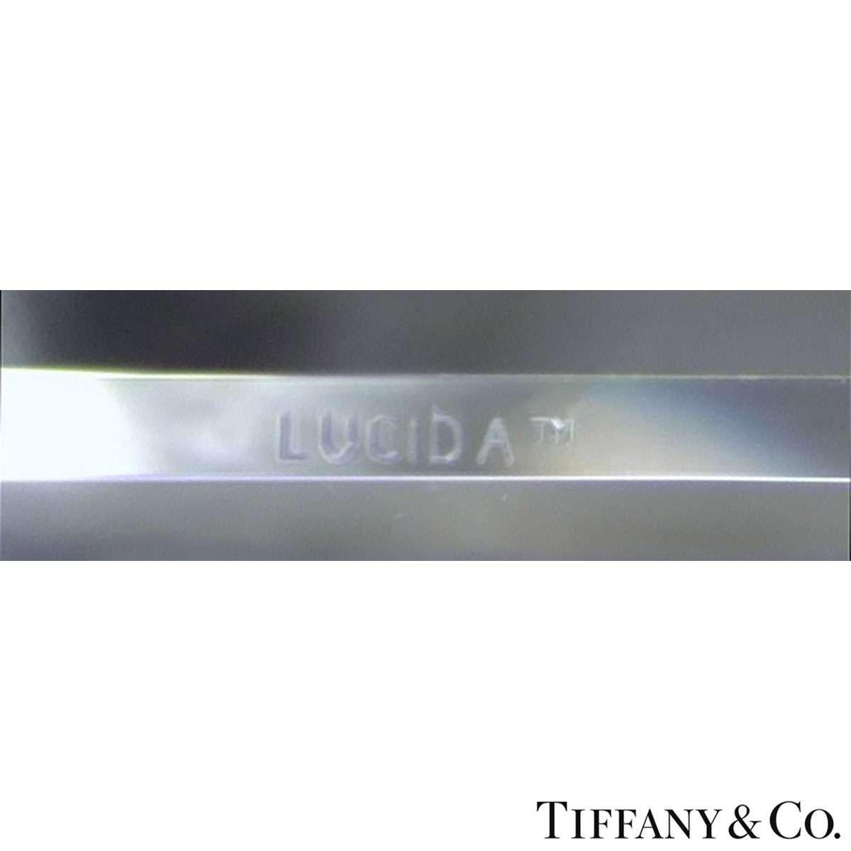 Tiffany & Co.Platinum Lucida Cut Diamond Ring 1.61ct H/IF en vente 2