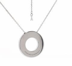 Tiffany & Co.'s Atlas x Closed Circle Pendant with Pavé Diamonds
