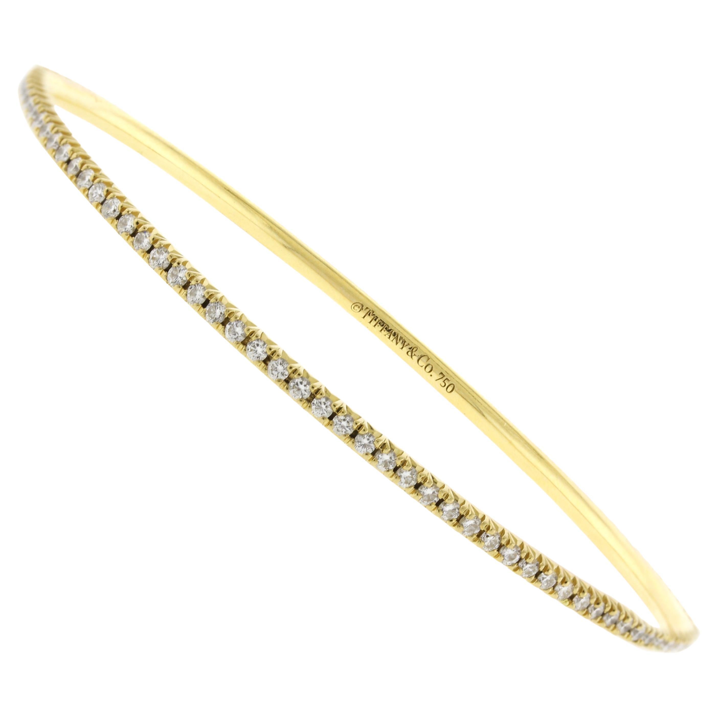 Bracelet Metro de Tiffany & Co. avec diamants en vente