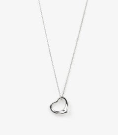 Tiffany & Co.Sterling Silver 16mm Elsa Peretti Open Heart Pendant