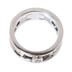Tiffany & Co.Tiffany 1837 Diamond 18K White Gold Ring Size 48