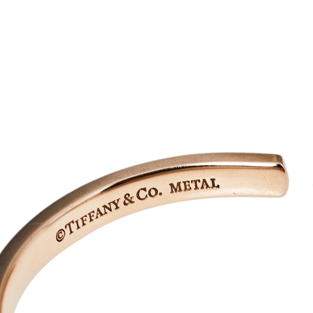 Contemporary Tiffany & Co.Tiffany 1837 Rubedo Metal Narrow Cuff Bracelet