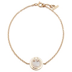 Tiffany & Co.Tiffany T Circle Mother of Pearl Diamonds 18k Rose Gold Bracelet