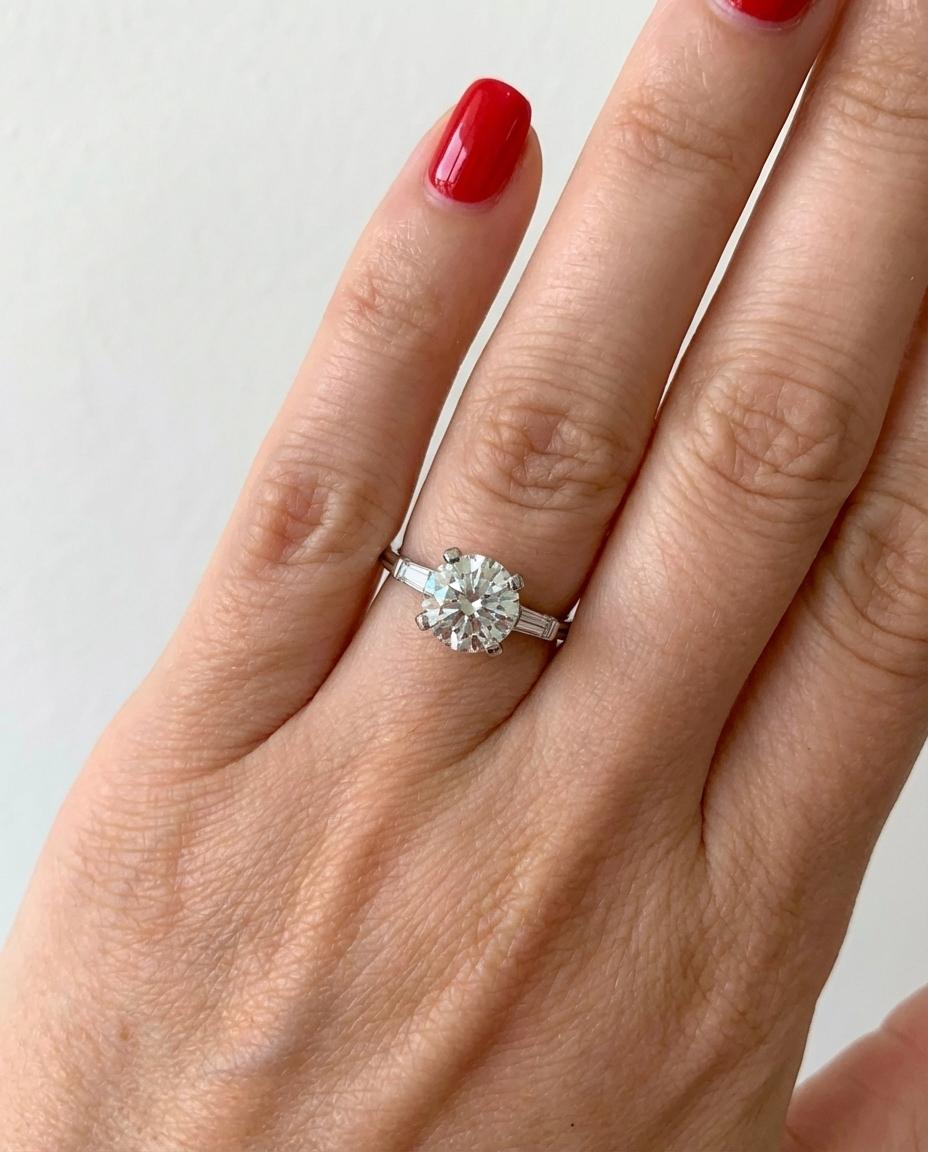 Anello di fidanzamento vintage Tiffany & Co. In condizioni ottime in vendita a Chicago, IL