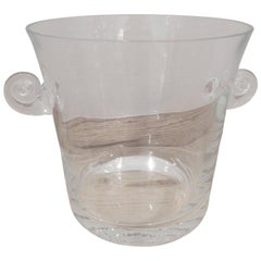 Vintage Tiffany Crystal Ice Bucket, 1960s