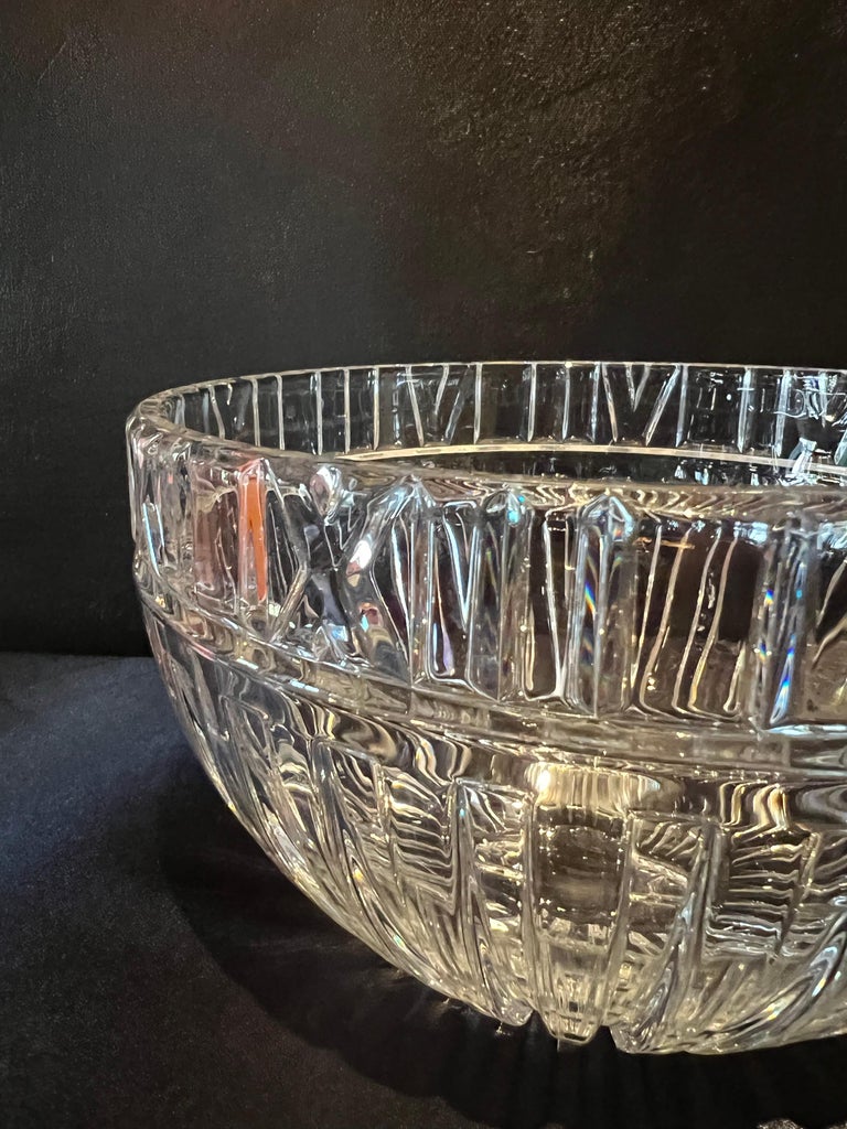 Tiffany Crystal Roman Numeral Bowl For Sale at 1stDibs tiffany