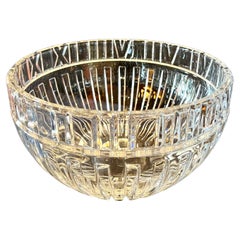 Tiffany Crystal Roman Numeral Bowl