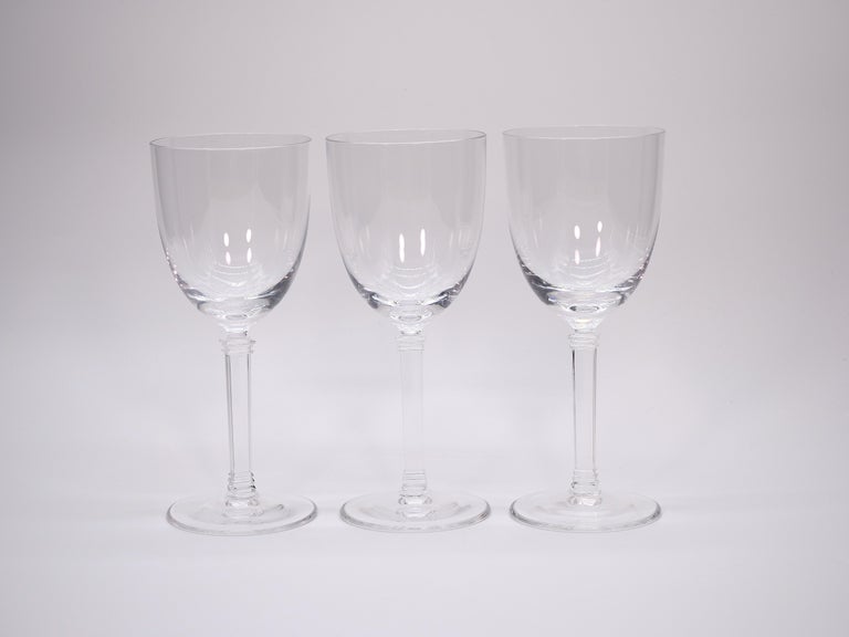 Tiffany Crystal Tableware Wine / Water Service for 14 People For Sale at  1stDibs | tiffany crystal patterns, tiffany wine glasses