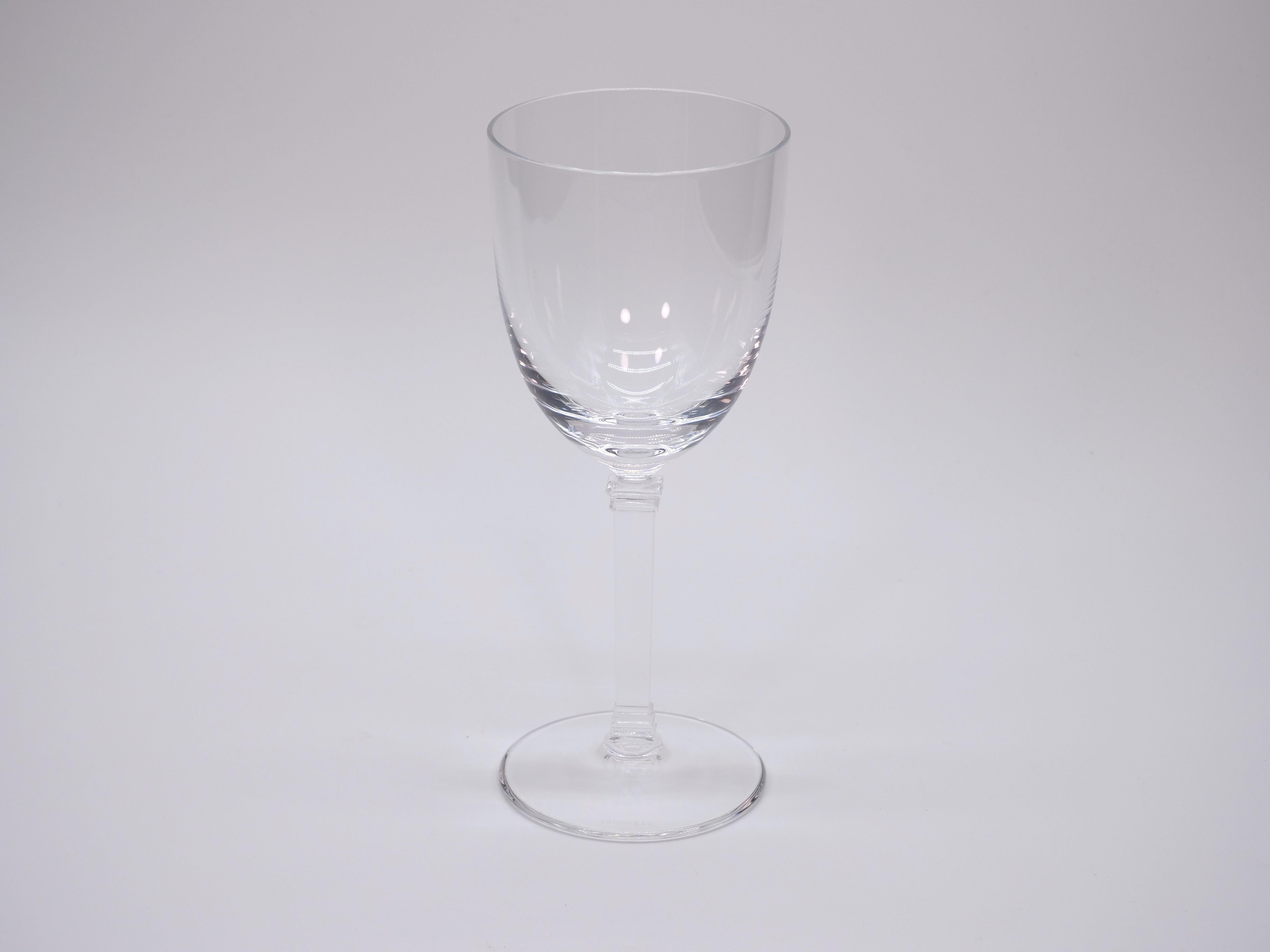 Servizio da tavola di cristallo Tiffany per vino/acqua per 14 persone in vendita 2