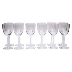 Vajilla de Cristal Tiffany Servicio de Vino / Agua para 14 Personas