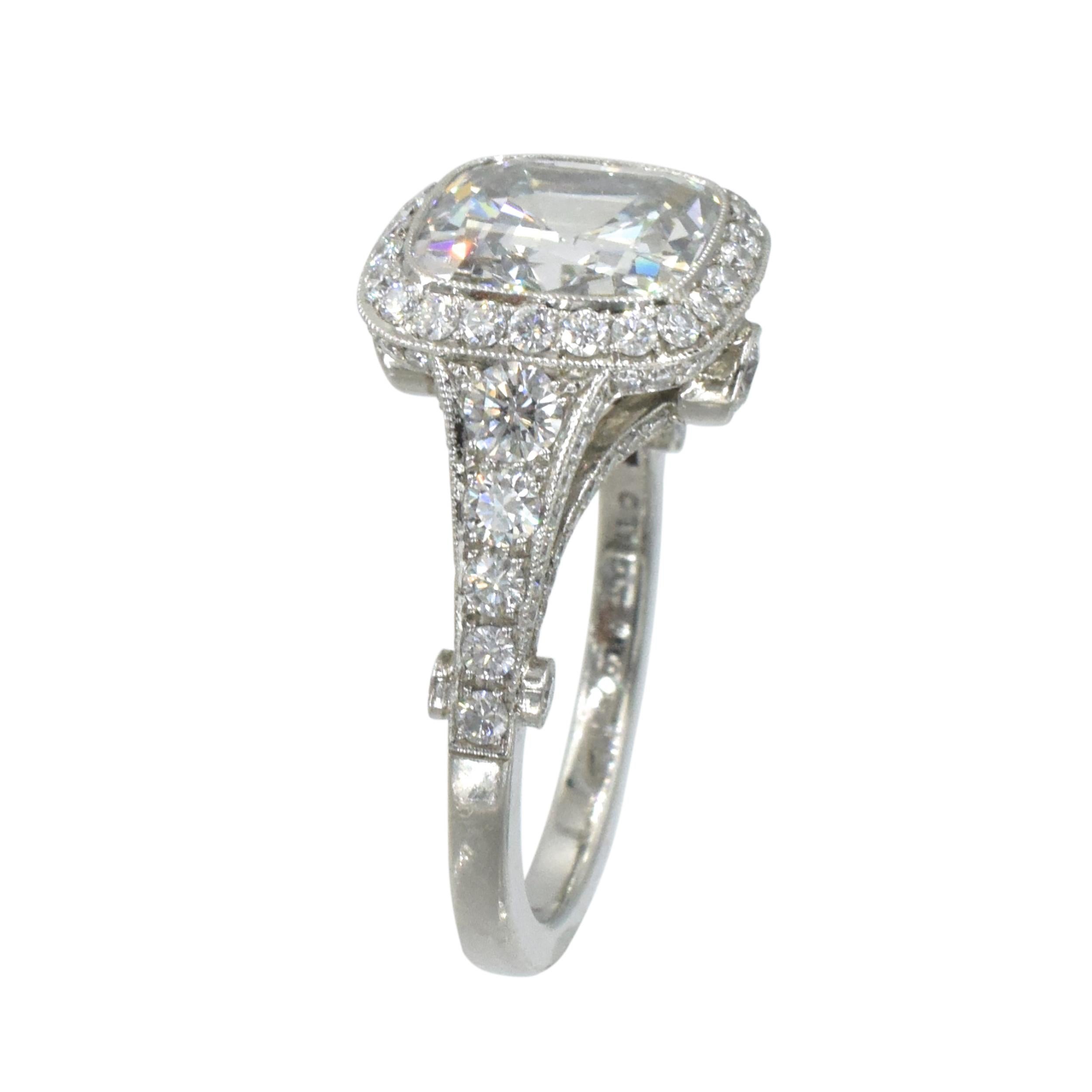 Tiffany & Co. Diamant-Ring 'Legacy' mit Kissenschliff (Künstler*in) im Angebot