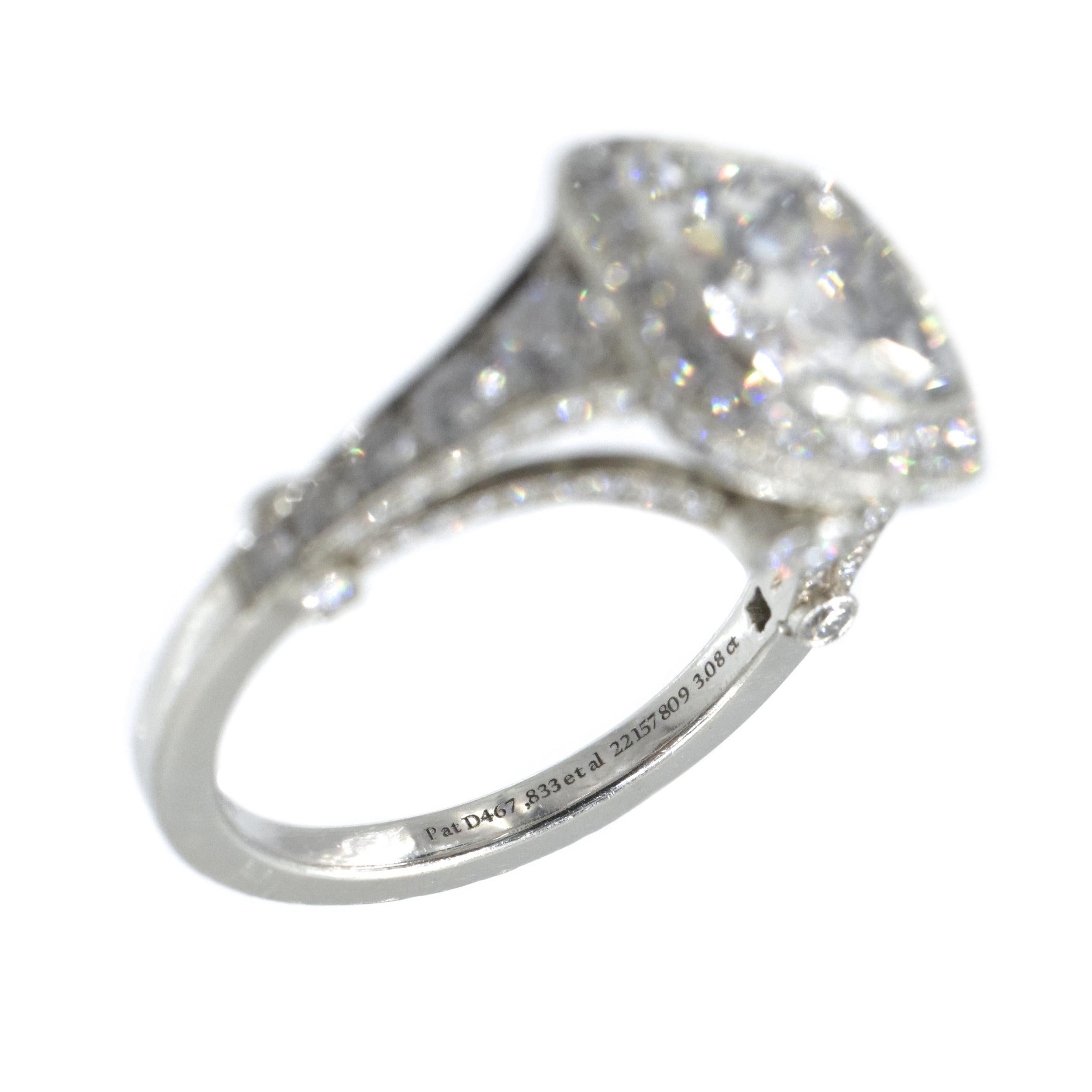 Tiffany & Co. Diamant-Ring 'Legacy' mit Kissenschliff Damen im Angebot