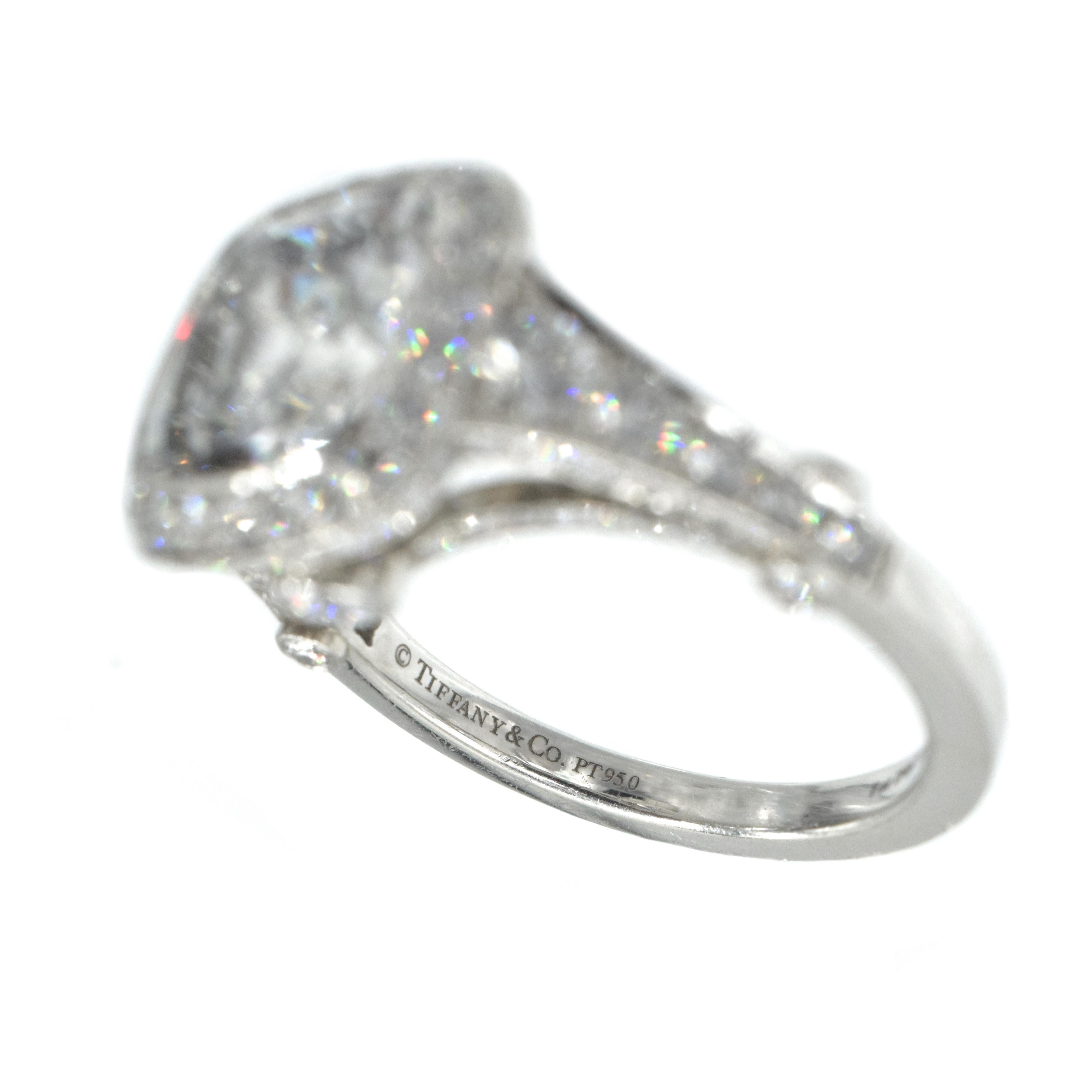Tiffany & Co. Diamant-Ring 'Legacy' mit Kissenschliff im Angebot 1
